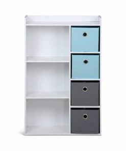 Alice's Garden Bibliothèques Et étagères Enfant Meuble De Rangement Pour Enfant, Blanc -Armoires enfant Soldes meuble de rangement pour enfant blanc 15