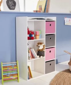 Alice's Garden Bibliothèques Et étagères Enfant Meuble De Rangement Pour Enfant, Blanc 10 Alice's Garden Bibliothèques Et étagères Enfant Meuble De Rangement Pour Enfant, Blanc -Armoires enfant Soldes meuble de rangement pour enfant blanc 20