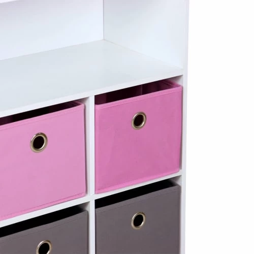 Alice's Garden Bibliothèques Et étagères Enfant Meuble De Rangement Pour Enfant, Blanc 6 Alice's Garden Bibliothèques Et étagères Enfant Meuble De Rangement Pour Enfant, Blanc – Image 4