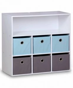 Alice's Garden Bibliothèques Et étagères Enfant Meuble De Rangement Pour Enfant, Blanc