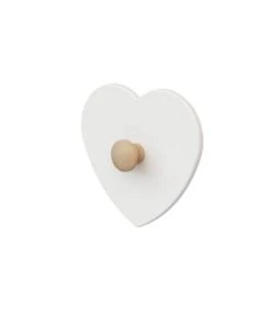 AT4 Bibliothèques Et étagères Enfant Patère En Bois Coeur