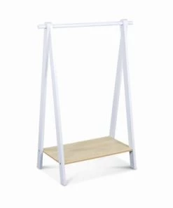 Alice's Garden Armoires Enfant Penderie Pour Enfant En Bois Massif En Pin Naturel Blanc