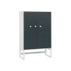 Vox Armoires Enfant Petite Armoire 2 Portes Blanc Gris -Armoires enfant Soldes petite armoire 2 portes blanc gris