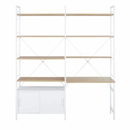 Maisons Du Monde Bibliothèques Et étagères Enfant Plateau De Bureau Modulable En Placage Chêne 6 Maisons Du Monde Bibliothèques Et étagères Enfant Plateau De Bureau Modulable En Placage Chêne – Image 4