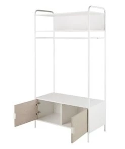 Maisons Du Monde Armoires Enfant Portant 2 Portes Blanc Et Beige -Armoires enfant Soldes portant 2 portes blanc et beige 1000 2 23 225728 2