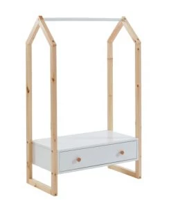 Baita Armoires Enfant Portant Blanc 1 Tiroir -Armoires enfant Soldes portant blanc 1 tiroir 2