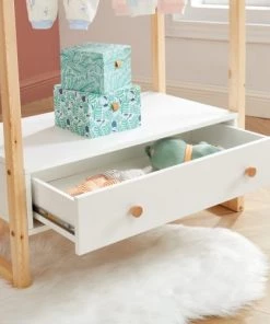 Baita Armoires Enfant Portant Blanc 1 Tiroir -Armoires enfant Soldes portant blanc 1 tiroir 3