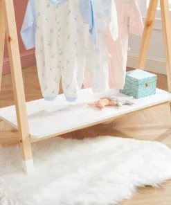 Baita Armoires Enfant Portant Blanc 80cm -Armoires enfant Soldes portant blanc 80cm 4