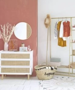 Maisons Du Monde Armoires Enfant Portant En Sapin Et Métal Coloris Laiton -Armoires enfant Soldes portant en sapin et metal coloris laiton 1000 13 6 206359 4